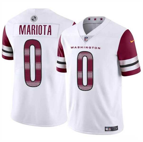 Men & Women & Youth Washington Commanders #0 Marcus Mariota White Vapor Limited Football Stitched Jersey->washington commanders->NFL Jersey